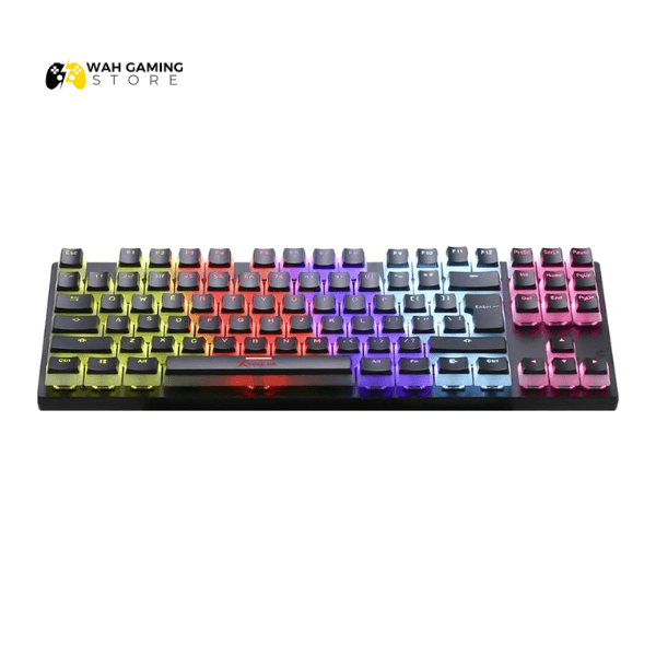XTRIKE ME GK986P TKL Pudding Gaming Mechanical Keyboard – Blue Switches – Rainbow LED Lighting - Wah Gaming Store