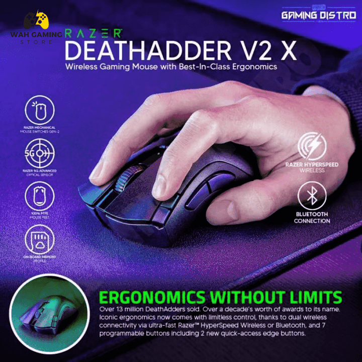 Razer DeathAdder V2 X Hyperspeed - Without Box - Wah Gaming Store