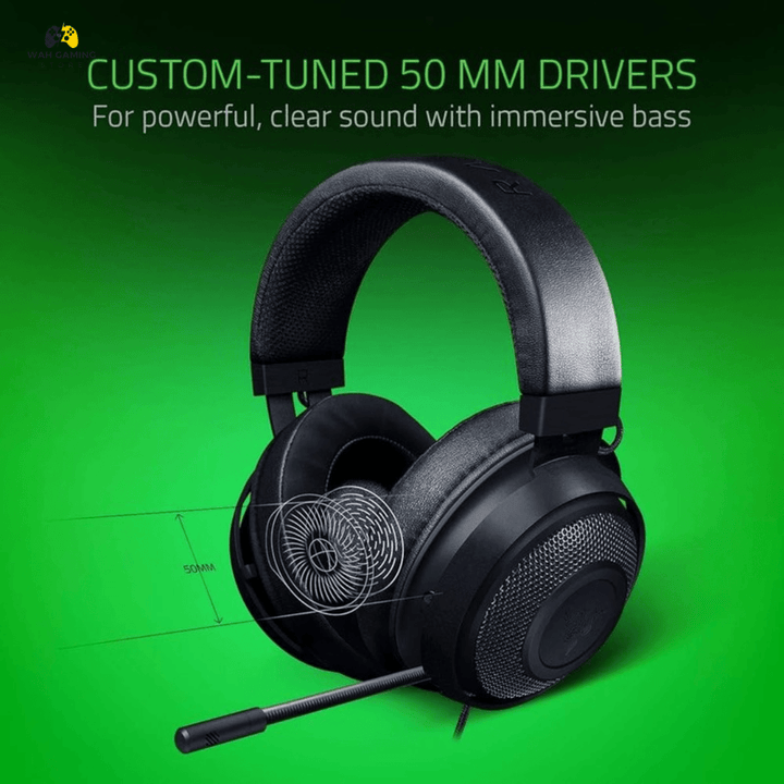 Razer Kraken 7.1 V2 7.1 Surround Sound Retractable Noise-Cancelling Mic Lightweight Aluminum Frame Gaming Headset Used Best Condition - Wah Gaming Store