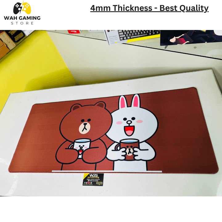 Premium Design XXL Size Mousepads - Full Size Table Mats Size (900mm X 400 mm) - Wah Gaming Store