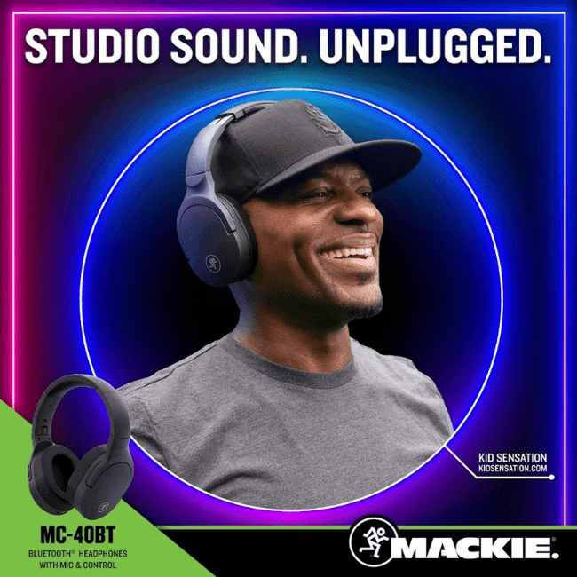 MACKIE MC-40BT Premium Wireless Bluetooth For Gaming And Music - Wah Gaming Store