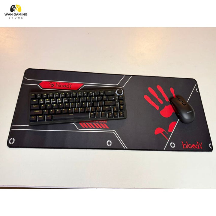 Bloody Gaming Mouse Pad – Red and Black Design 70×30 cm Extended Desk Mat