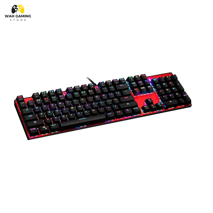 MOTOSPEED CK104 Mechanical Keyboard 104 Key ARGB Gaming Keyboard with Hot Swapable Circuit USB Wired Keyboard for Gaming and Typing Compatible for Mac & PC - Wah Gaming Store