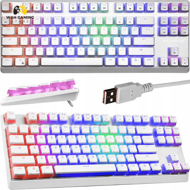 Modecom Volcano Tkl Compact Gaming Keyboard - Otemu Blue Switches - Wah Gaming Store