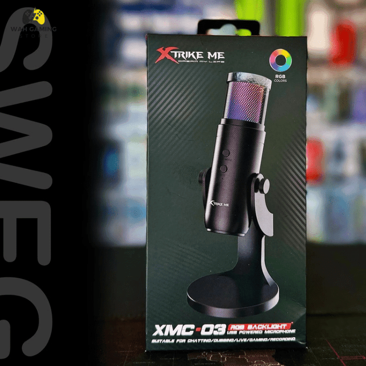 Professional USB RGB Microphone Condenser Mic For Gaming Xtrike Me XMC-03 - Wah Gaming Store