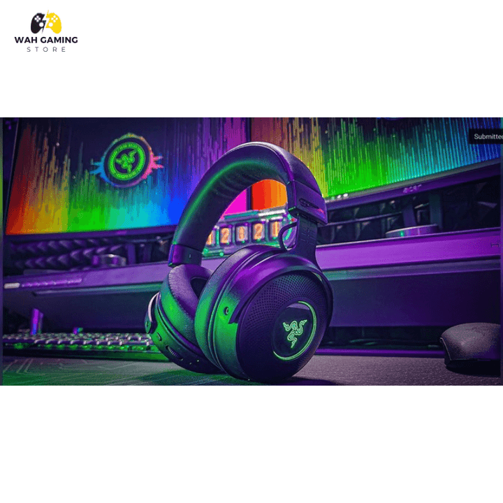 Razer Kraken V3 Pro Wireless Gaming Headset with Haptic Technology THX Spatial Audio, 50mm Titanium Drivers Provide Primium Sound Used Without Box - Wah Gaming Store