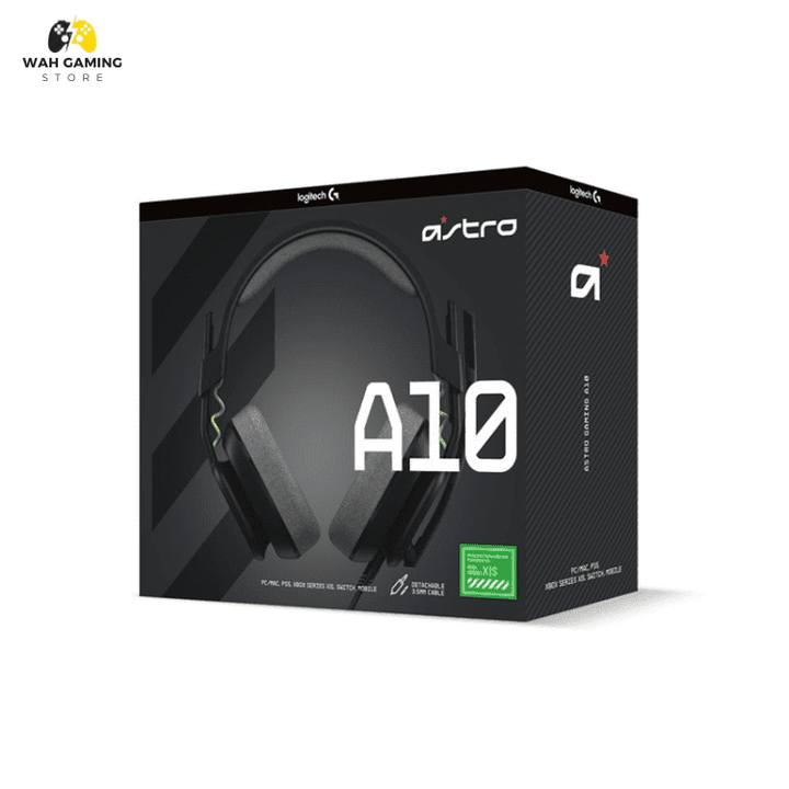 Logitech G Astro A10 Gen 2 Cross Platform Wired Gaming Headset for PlayStation 5/4 Xbox S|X Nintendo Switch PC 3.5mm Headphone Jack Over-Ear Design - Wah Gaming Store