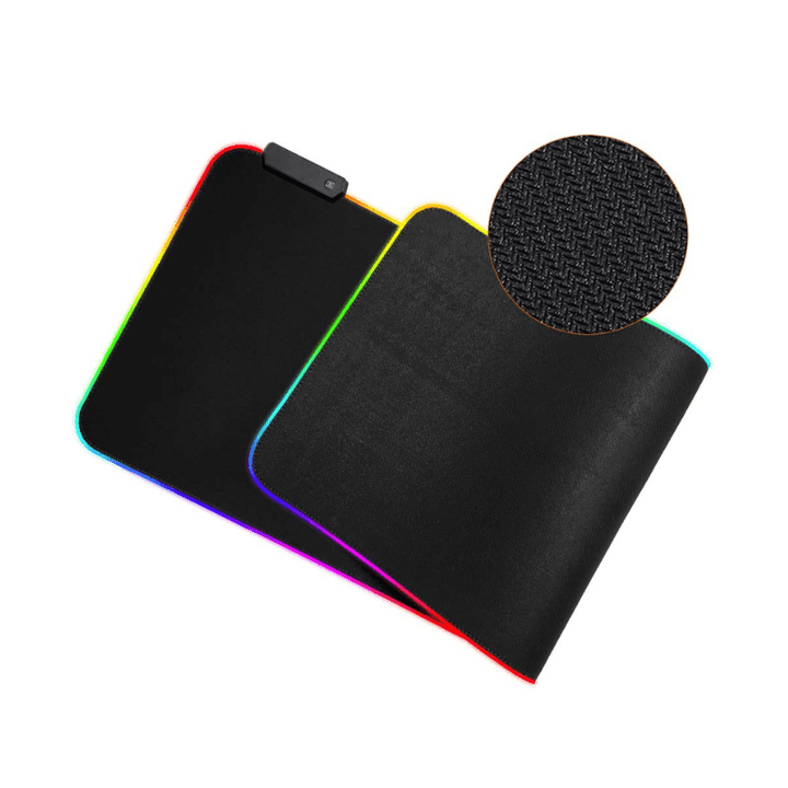Xl Rgb Mousepad - Black Premium Quality Braided Wire - Wah Gaming Store