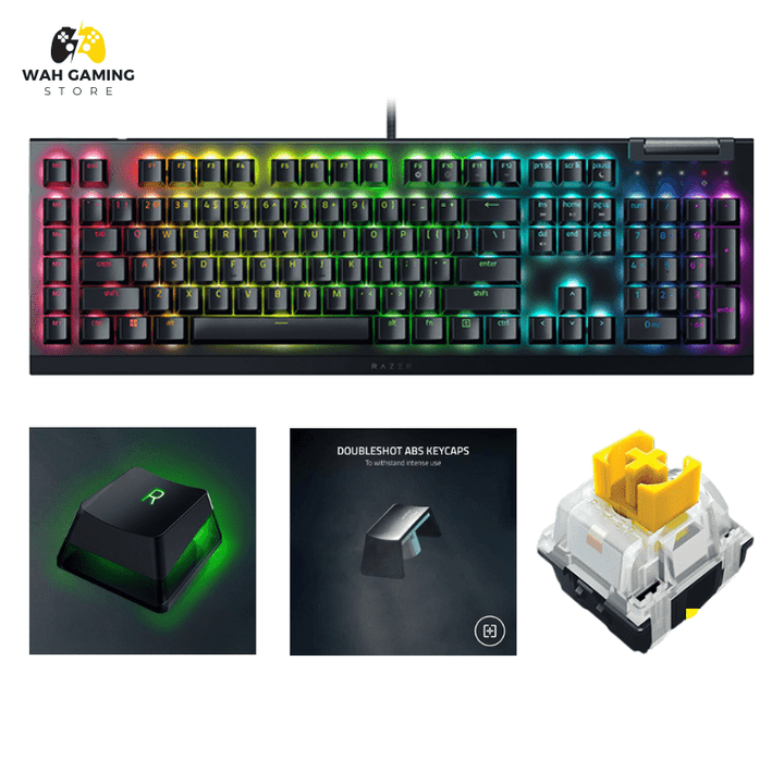 Razer BlackWidow V4 X - Premium Yellow/Green Switches - Wah Gaming Store