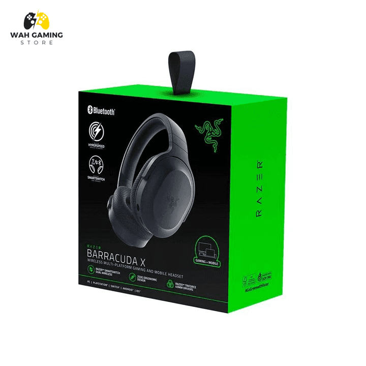 Razer Baracuda X 2020 - Black/White Wireless Gaming Headphone - Wah Gaming Store