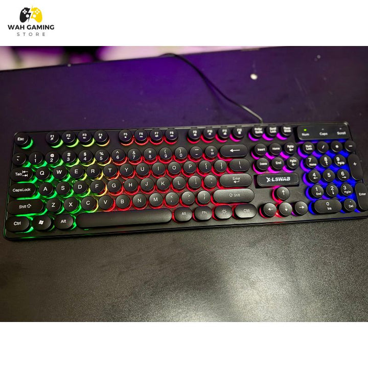 Gaming RGB Keyboard with Backlight | Mechanical Feel USB Keyboard – Wah ...
