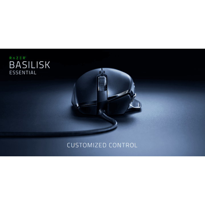 Razer Basilisk Essential Gaming Mouse: 6400 DPI Optical Sensor - Chroma RGB Lighting - 7 Programmable Buttons - Mechanical Switches - Brand New Condition OpenBox - Wah Gaming Store