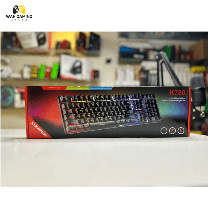 K780 Gaming Keyboard - Rgb Backlit Full size Gaming Keyboard - Wah Gaming Store