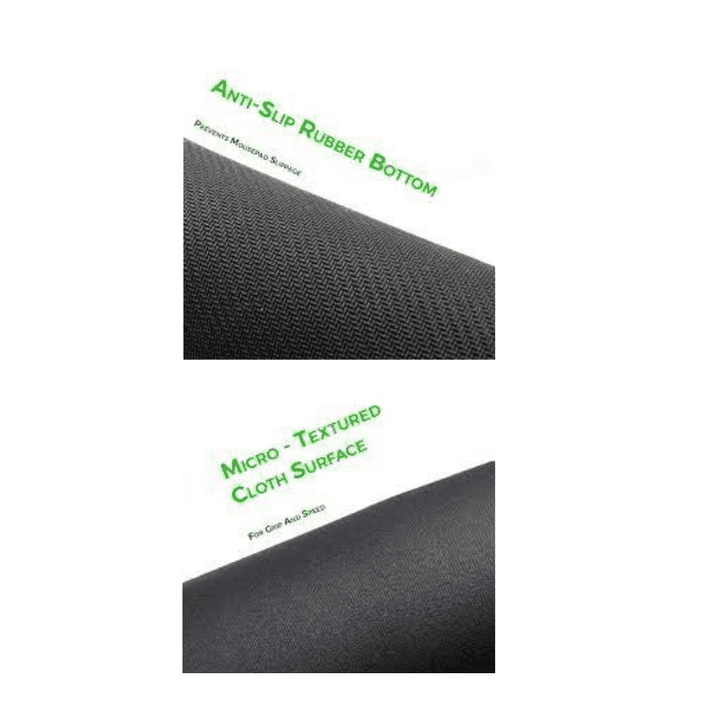 Xl Rgb Mousepad - Black Premium Quality Braided Wire - Wah Gaming Store