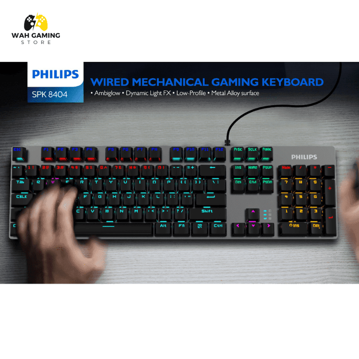 Phillips Spk 8404 - Rgb Mechanical Keyboard - Wah Gaming Store