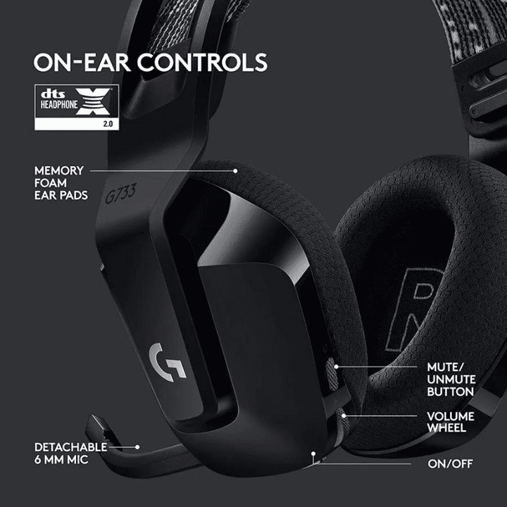 G733 Ultra-Lightweight, Wireless Gaming Headset - Open Box - Wah Gaming Store