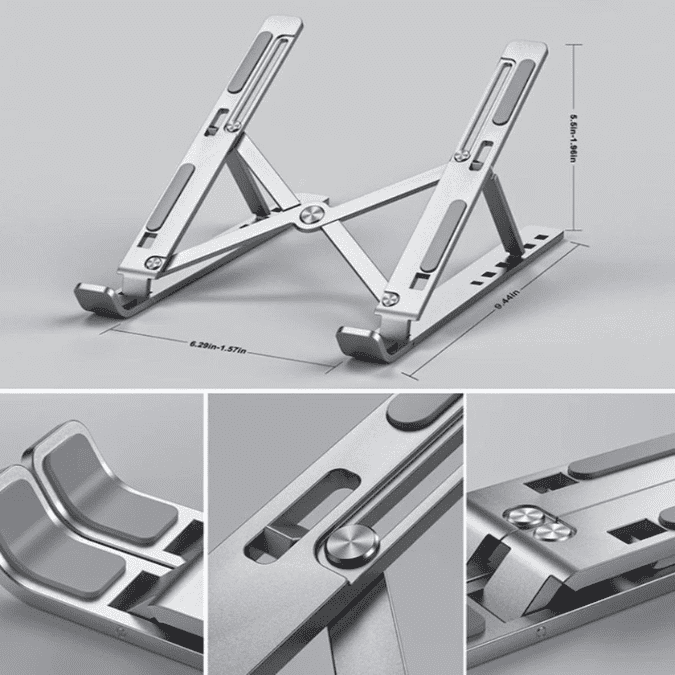 Adjustable laptop stand - Matellic Adjustable Height 7 Level - Wah Gaming Store