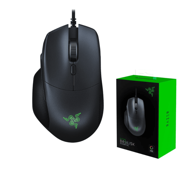 Razer Basilisk Essential Gaming Mouse: 6400 DPI Optical Sensor - Chroma RGB Lighting - 7 Programmable Buttons - Mechanical Switches - Brand New Condition OpenBox - Wah Gaming Store