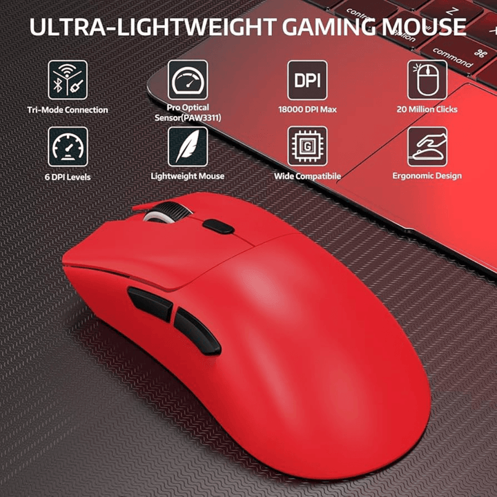 ATTACK SHARK R1 Tri Mode Gaming Mouse - Wah Gaming Store