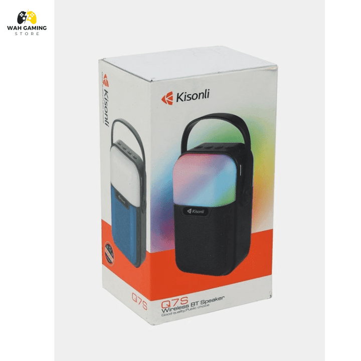 Kisonli Q7S RGB Wireless Bluetooth Speaker With Music Sync - Wah Gaming Store