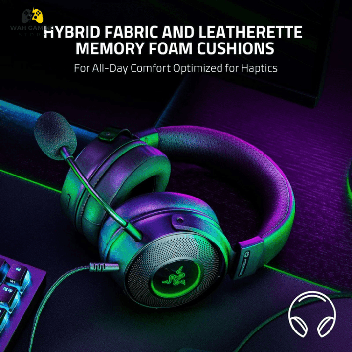 Razer Kraken V3 HyperSense Wired USB Gaming Headset With Haptic Technology Used Without Box - Wah Gaming Store