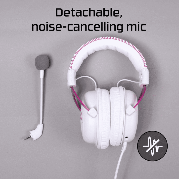 HyperX Cloud II – Gaming Headse, 7.1 White Edition - Wah Gaming Store