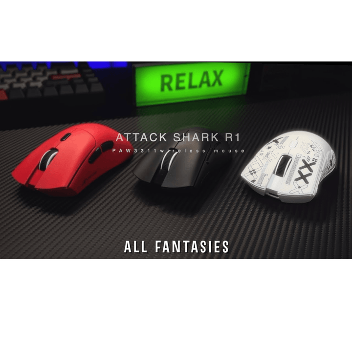 ATTACK SHARK R1 Tri Mode Gaming Mouse - Wah Gaming Store