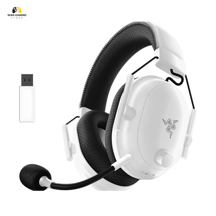 Razer BlackShark V2 Pro 2023 Wireless Gaming Headset With Detachable Noise Cancelling Mic 50mm Drivers Noise-Isolating Ultra-Soft Memory Foam Earcups Used Best Condition - Wah Gaming Store