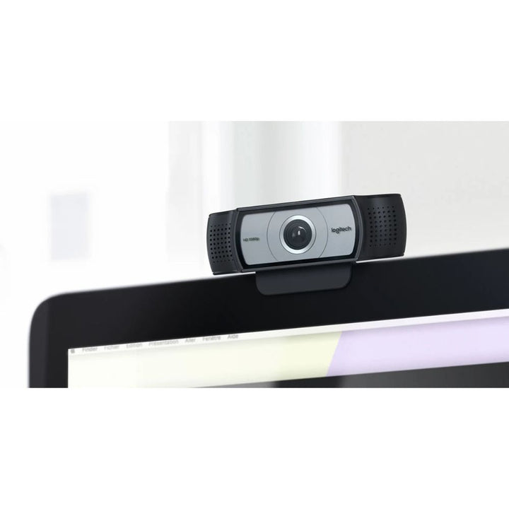 Logitech C930e Mounted on Monitor