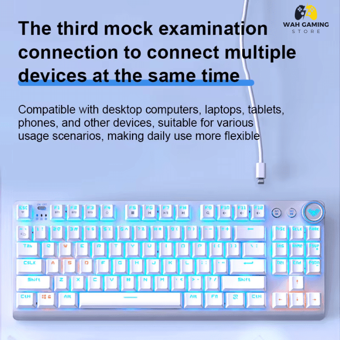 Aula F3001 - Dual Mode Wireless Tkl Wireless Mechanical Keyboard - Wah Gaming Store