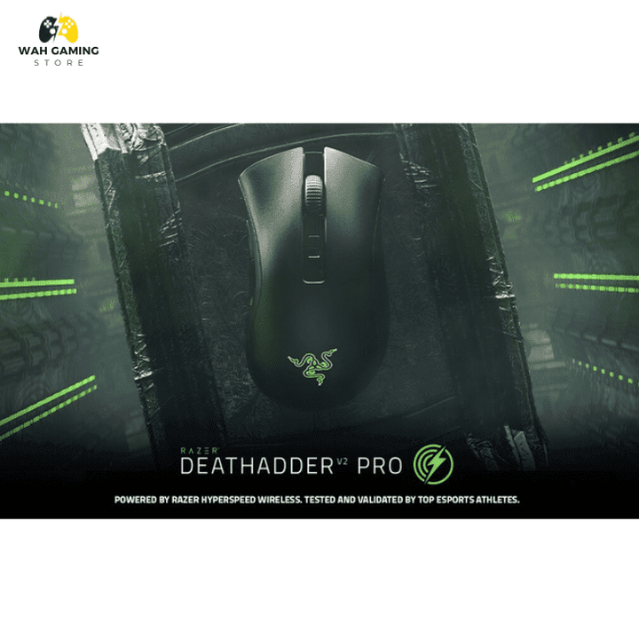 Razer DeathAdder V2 Pro Wireless Top Esports Athletes Razer Focus+ Optical Sensor Used Without Box - Wah Gaming Store