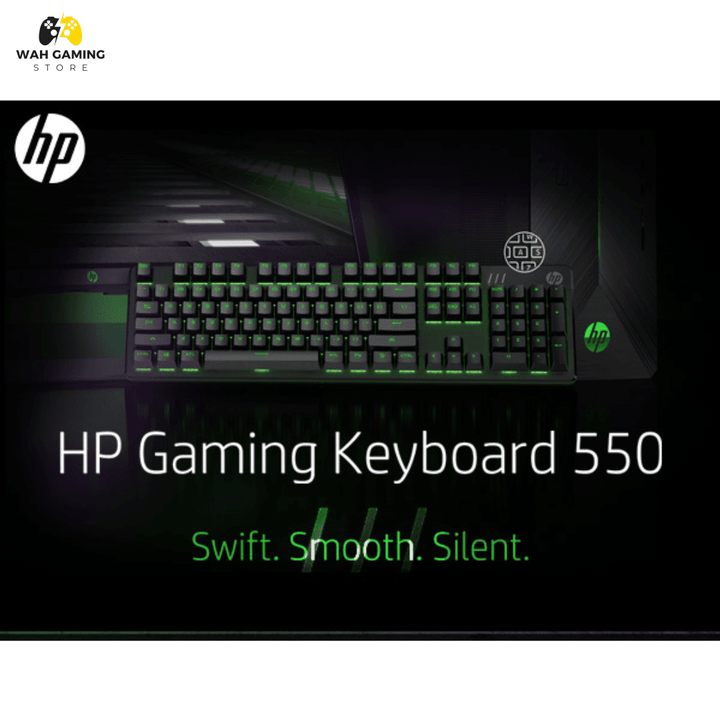 HP Pavilion 550 RGB Monochrome Mechanical Gaming Keyboard Red Switches Box Pack Brand New - Wah Gaming Store