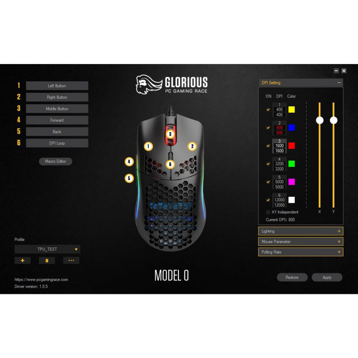 Glorious Model O Software