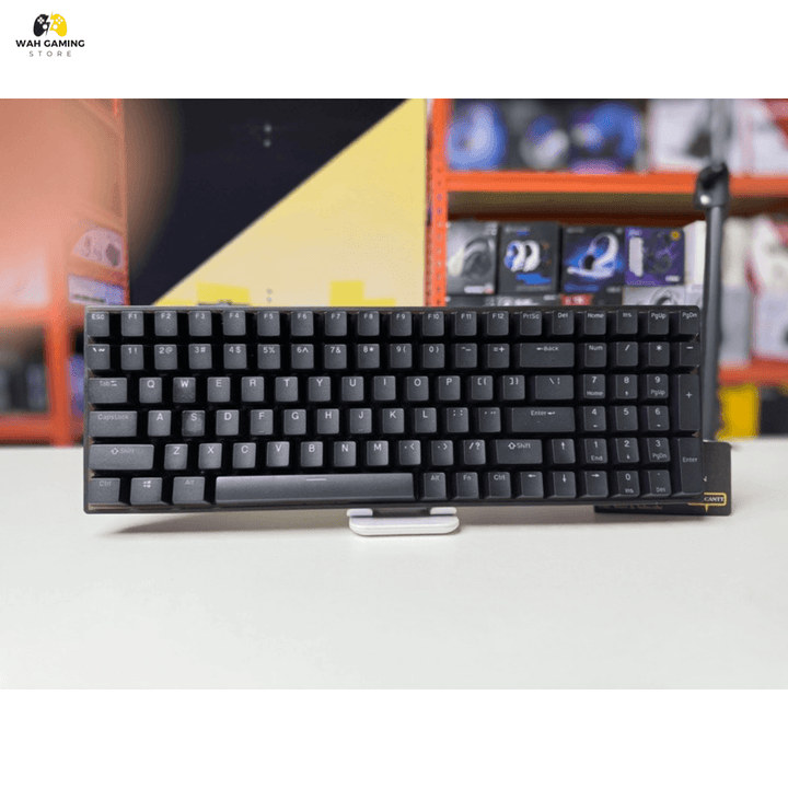 Kb 600 Compact Full Size - Hotswapable Rgb Mechanical Keyboard Yellow & Blue Switches - Black/White - Wah Gaming Store