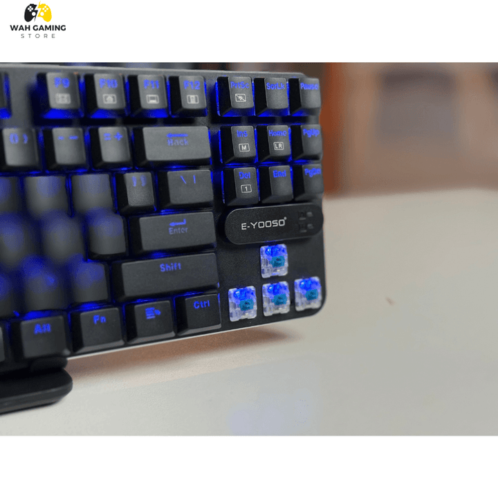 E-YOOOSO Z-66 Gaming Keyboard - Blue Switches Mechanical Keyboard Deatachble Wire - Wah Gaming Store