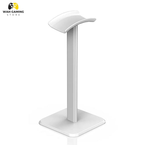 Gaming headset placed on New Bee headphone stand