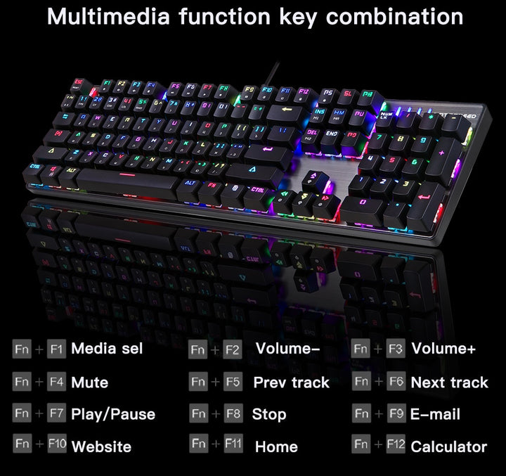 Motospeed CK104 Mechanical Gaming Keyboard – Software Suppot And Full ...