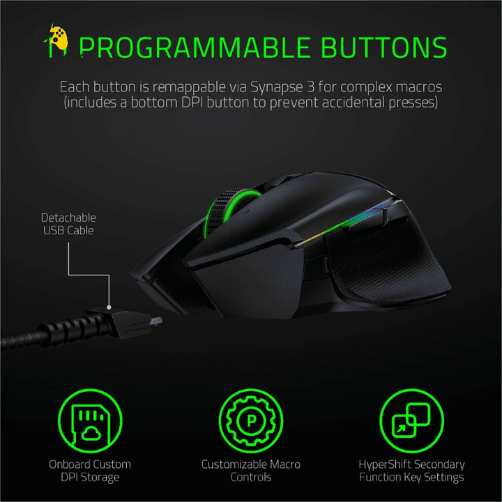 Razer Basilisk Ultimate Wireless Gaming Mouse - Wah Gaming Store
