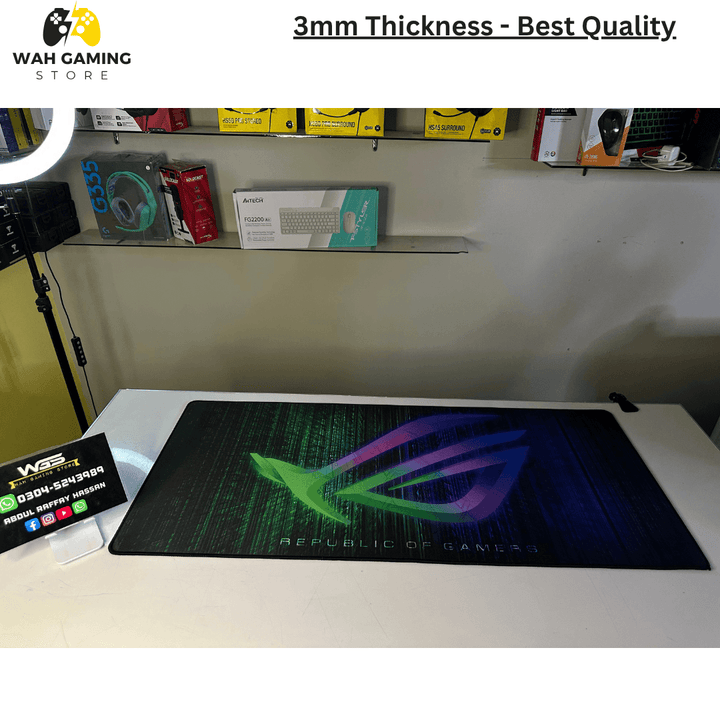 Premium Design XXL Size Mousepads - Full Size Table Mats Size (900mm X 400 mm) - Wah Gaming Store