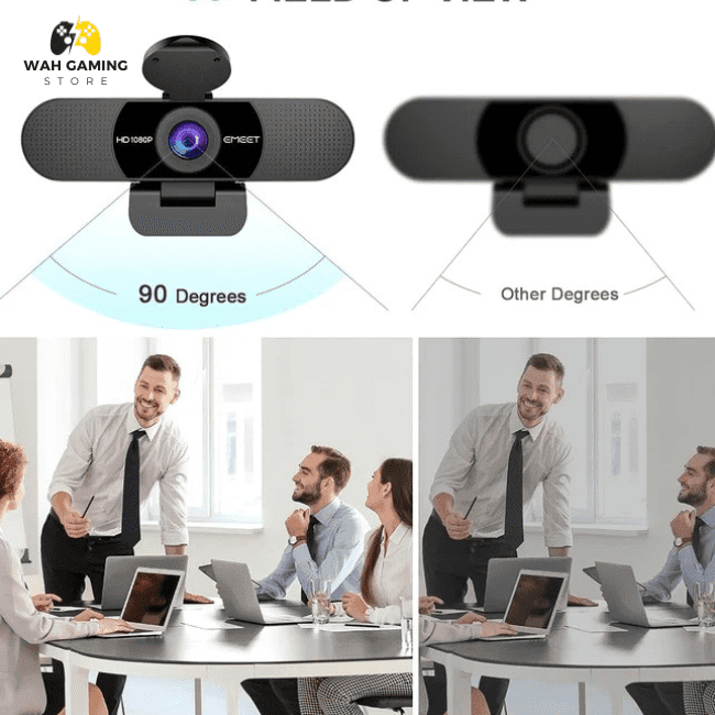 EMEET SmartCam C960 FHD 1080P Webcam with Dual Microphones - Wah Gaming Store
