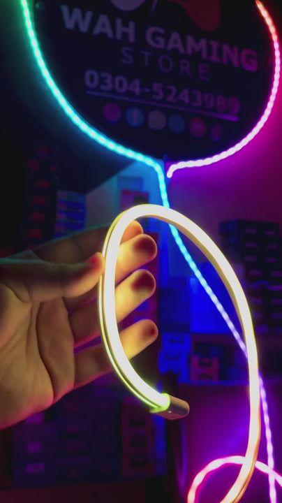 5 meter rgb neon light quality test wah gaming store 